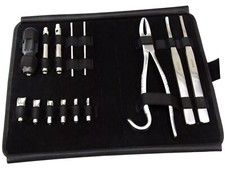Equine Dental Burgess Wolf Tooth Extractor Large Stainless Steel 14 Pcs Set