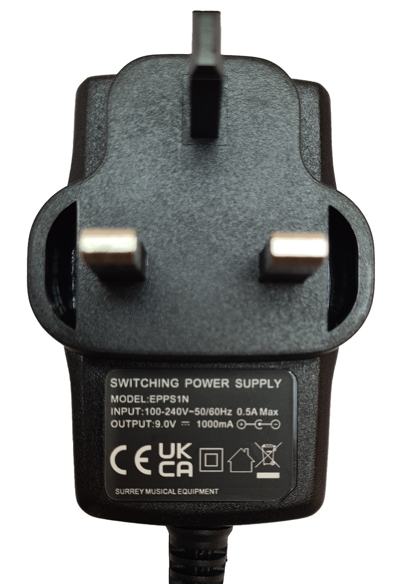 ROLAND D-5 SYNTHESIZER POWER SUPPLY REPLACEMENT ADAPTER UK 9V