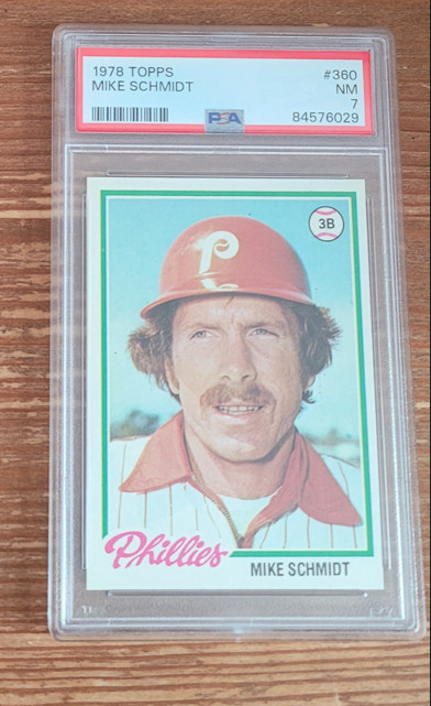 1978 Topps #360 Mike Schmidt PSA 7 Philadelphia Phillies (B)