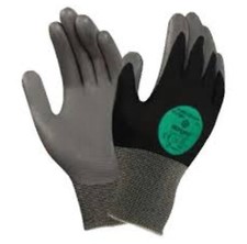 Image of Ansell 11-421 HyFlex® Mechanical Hazard Gloves, Black/Grey, Nylon Liner Size 8