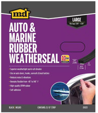 10 ft. Black Large Rubber Auto  Marine Weatherseal for All Climates