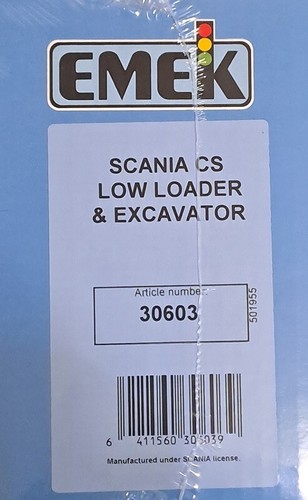 Emek 30603 - Scania CS LOW Loader Truck Excavator - Tieflader Bagger - 1:25 - Bild 4 von 4