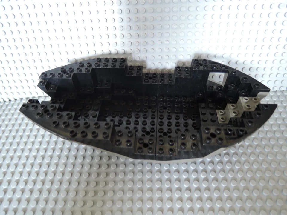 Lego Schiff Rumpf Piraten schwarz alt dunkelgrau 6050 + 6052 12x12x5 1/3  6493 - Bild 2 von 2