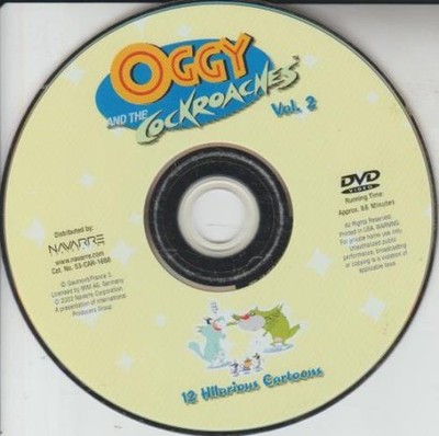 Oggy & The Cockroaches Volume 2 DVD VIDEO 12 hilarious cartoons episodes cat TV