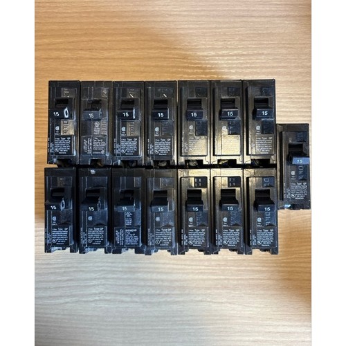 Siemens Q115 Type QP 15 Amp 1 Pole Circuit Breaker Lot of 15 120V 10kA AIC