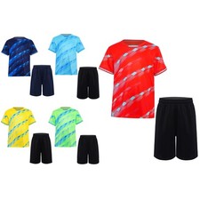 Kids Boys Outfit PE Class Suit Training Set Tracksuit Short Sleeve T-shirt