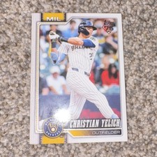 Topps 75th Anniversary Christian Yelich #154 Milwaukee Brewers Baseball Card