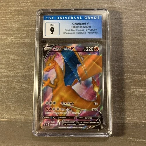 Charizard V Black Star Promo SWSH050 CGC 9 Champion's Path ETB 2020 Pokémon TCG