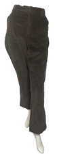 GLORIA VANDERBILT Brown Women High Rise Stretch Corduroy Pants Size 12