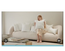 White Goose Feather Down Pillows 100 Cotton Cover Set of 2 Hotel Standard size