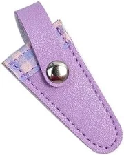 Purple Embroidery Scissors Sheath Color Lattice Scissors Protective for Prote...