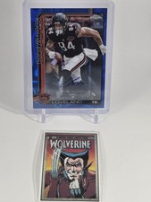 2025 Topps Chrome Football Colston Loveland RC Blue Lava Refractor Auto 135/150 