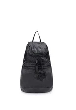 MATIN KIM BAG GLOSSY PACKABLE BACKPACK IN BLACK MADE IN KOREA
