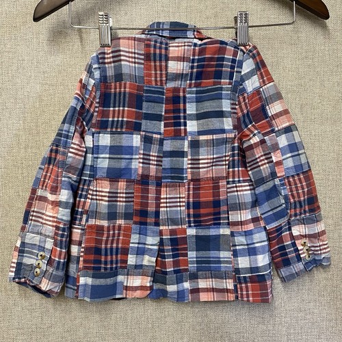 Hatley Patchwork Plaid Kids Size 4 Blazer - Picture 2 of 9