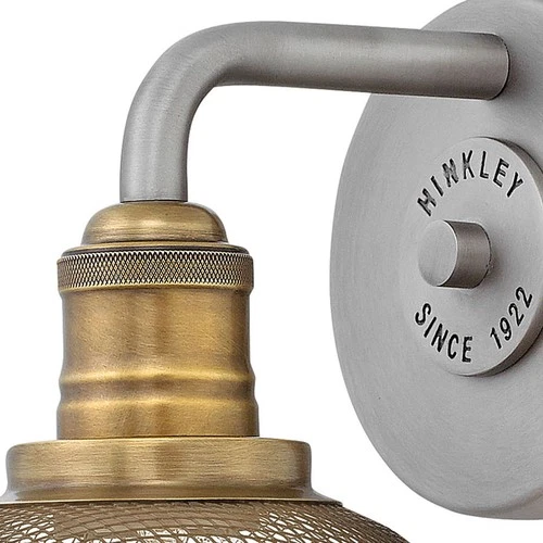 Hinkley Lighting 5290 Rigby 1 Light 8"W Bathroom Sconce - Nickel - Picture 5 of 6