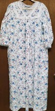 Vintage Country Granny Gown House Coat Robe Floral Long Dress