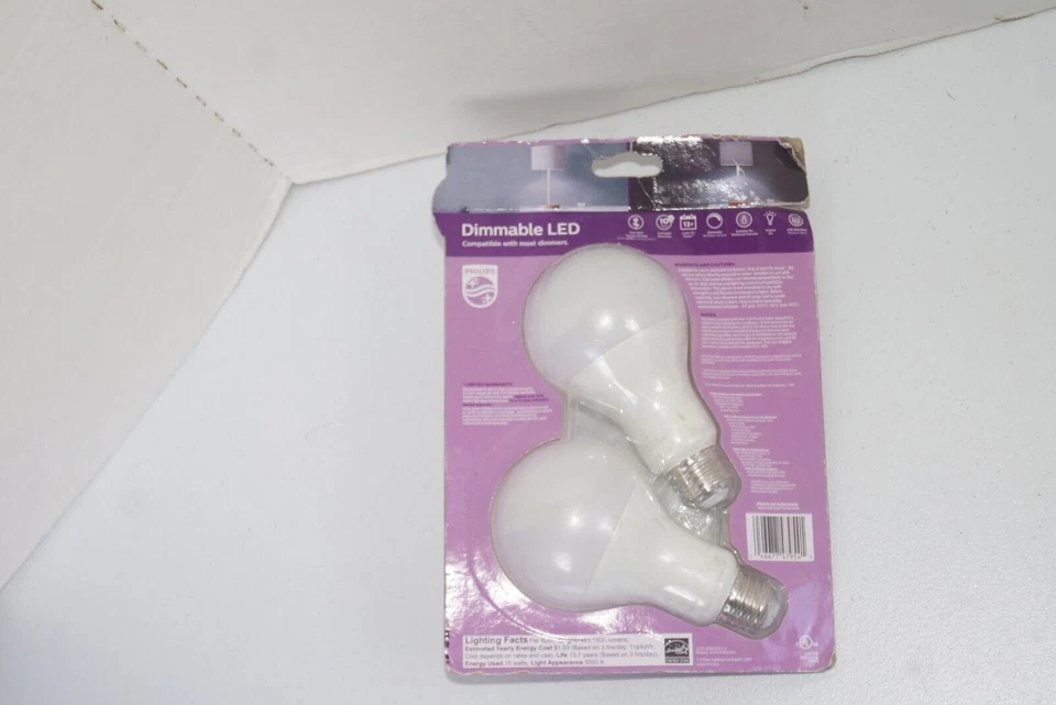 2 Philips 100W Light Bulb A21 LED E26 Daylight Dimmable 100 Watt 16A21/PER/850/P - Image 2 of 4