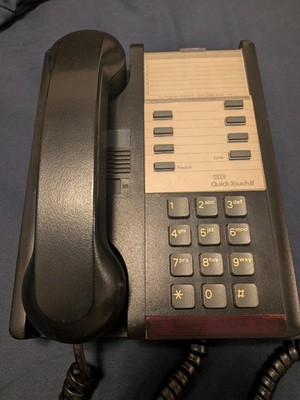 GTE QuickTouch II Telephone aka Northern Telecom Signature Black Home Phone