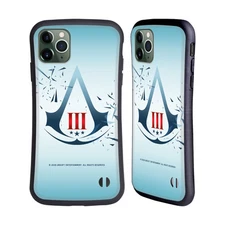 OFFICIAL ASSASSIN'S CREED III LOGOS HYBRID CASE FOR APPLE iPHONES PHONES