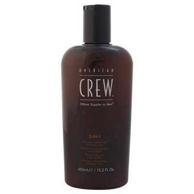 American Crew 3 In 1 Shampoo, Conditioner, and 15.2 Fl Oz (Pack of 1), White 