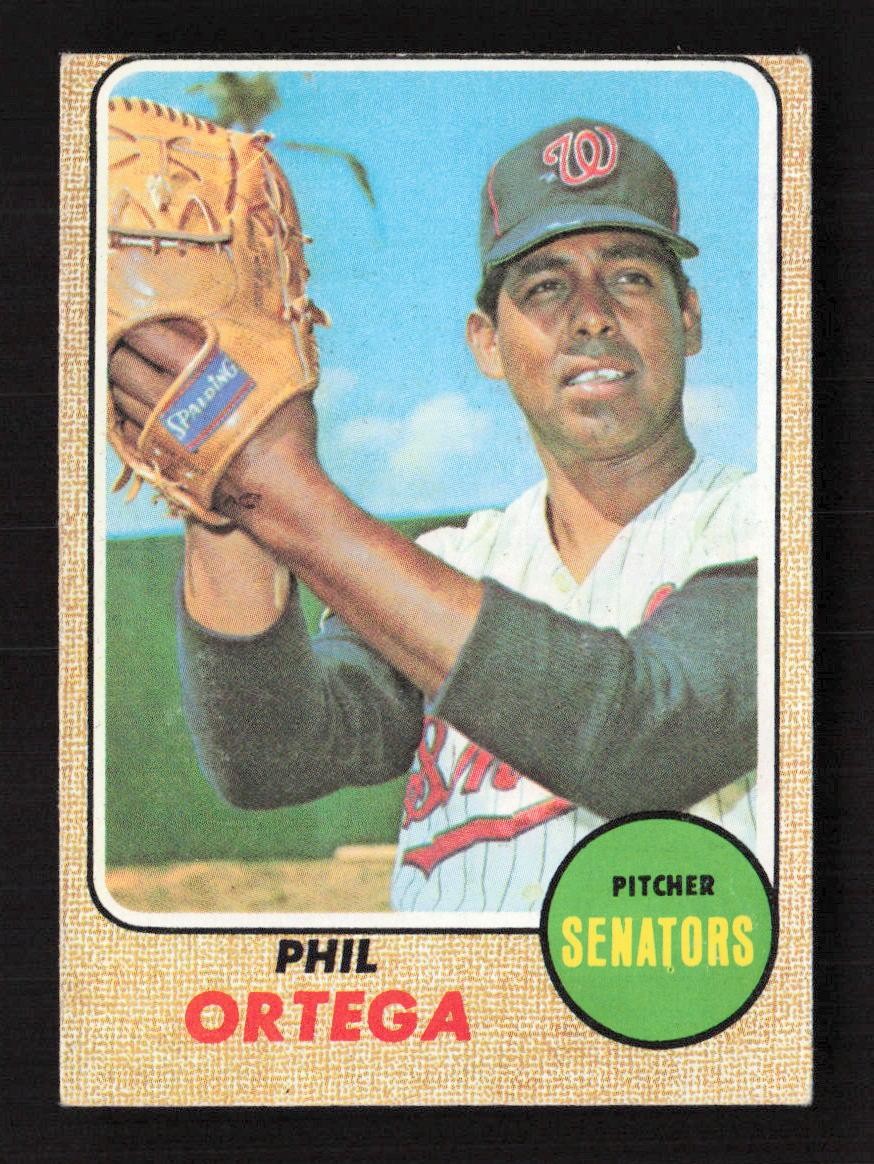 Phil Ortega 1968 Topps #595 Washington Senators MLB Baseball