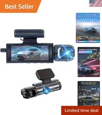 Intelligent Dash Cam with G-Sensor Seamless Loop Recording for Ultimate Safety