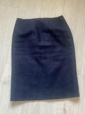 Hobbs Blue Skirt Size 12 Knee Length Fully Lined Business Pencil Straight Winter