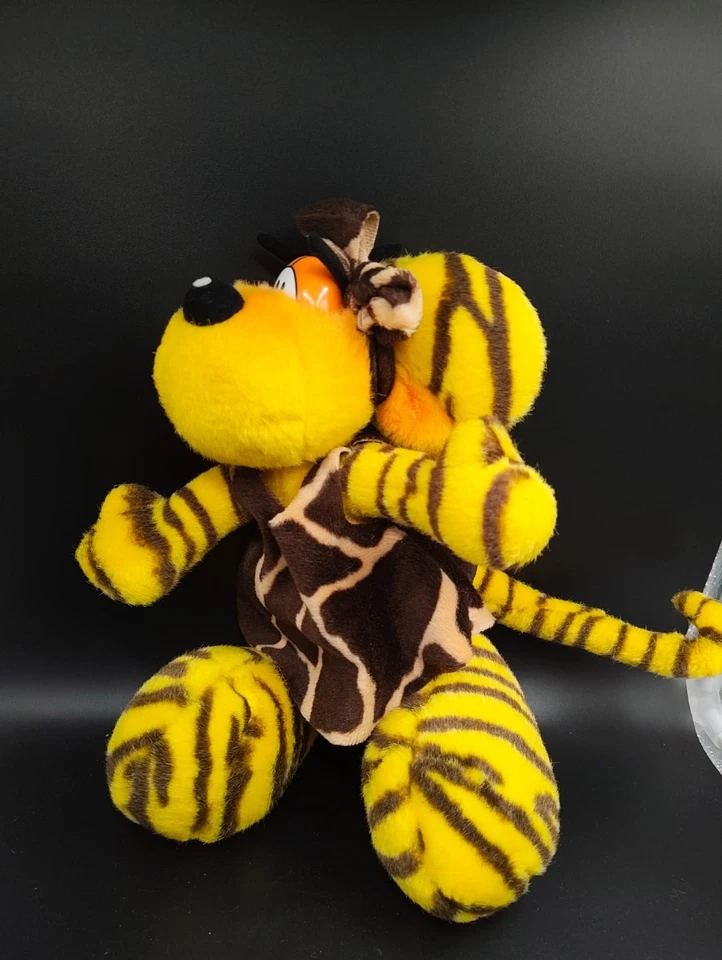 Diddl Maus Tiger-Optik mit Kleid Kuscheltier Plüsch | Depesche | 90er | ca. 30cm - Bild 2 von 4