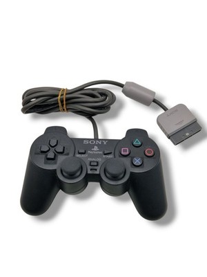   PS1 Playstation 1 Controller Dualshock schwarz getestet SCPH1200 TOP Zustand 