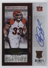 2013 Contenders Short Print Rookies Playoff Ticket /99 Rex Burkhead Auto 0c6