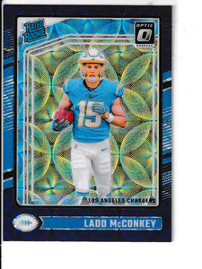2024 Panini Donruss Optic - Rated Rookie Ladd McConkey #266 Purple Scope RC