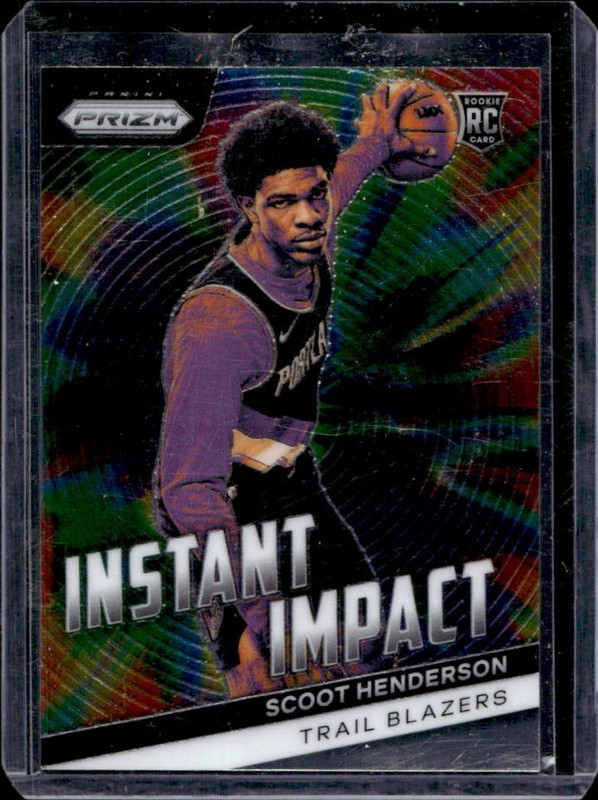 2023-24 Panini Prizm Scoot Henderson Instant RC Impact Rookie #9 Trail Blazers