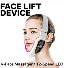 Masajeador facial LED V 12 velocidades adelgazante facial dispositivo de elevación de doble mentón