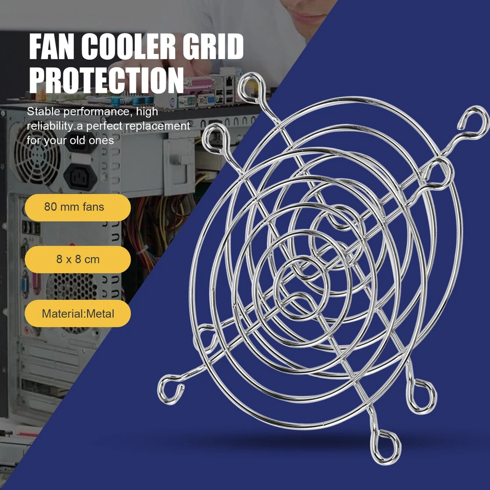 2 Wire Finger Guard Grid 80 mm PC Fan Cooler C4R43020 - Image 2 of 4