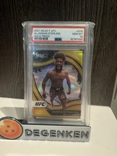 2021 Panini Select UFC Octagonside Aljamain Sterling #206 Gold Prizm /10 PSA 10