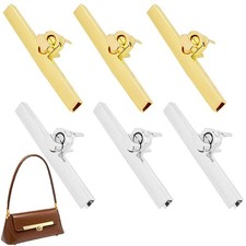 6 Sets Turn Lock Clasp Purse Closure Twist Locks Fasteners Metal Hardware Cli...