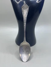 Souvenir Spoon Elkhorn Wisconsin Monogrammed Sterling Silver Antique
