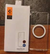 For Galaxy S25 Ultra Spigen Ultra Hybrid Phone Case,Clear, Open Box