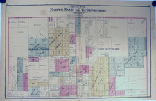 Map of North Half of Springfield, Missouri - Greene County, Mo. - 1876 Atlas Map of North Half of Springfield, Missouri - Greene County, Mo. - 1876 Atlas