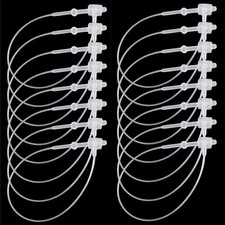 3000 Pieces Snap Lock 3" Security Loops Plastic Tags Fasteners for Clothes Cl...