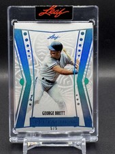 2025 Leaf Spectacular GEORGE BRETT Platinum Blue Parallel SSP #5/5 Royals