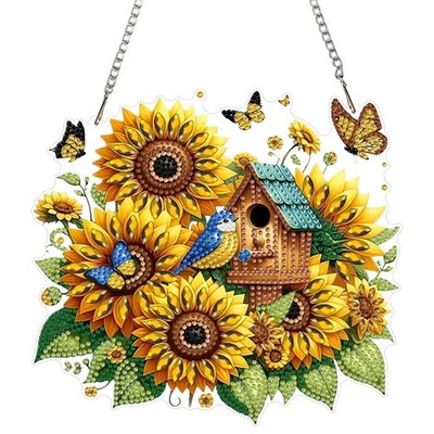 Bird Sunflower Diamond Painting Kit Full Drill Wall Art Decoration DIY Kit