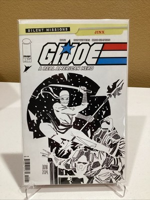 G.I. Joe A Real American Hero #1 Jinx Silent Missions 1:10 B&W Variant 2025