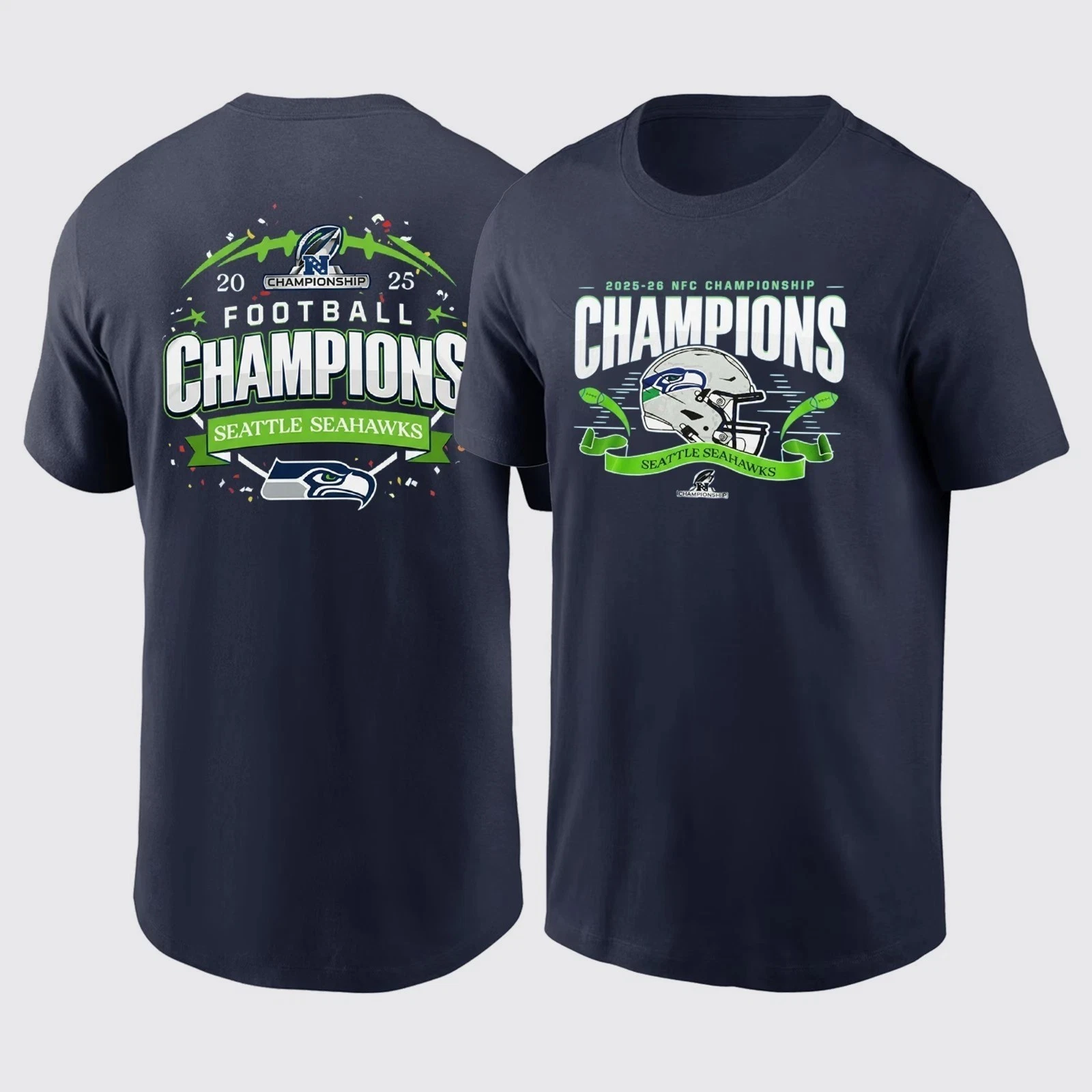 2025-26 NFC Championship Seattle Seahawks 2 sided TShirt