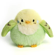 Parakeet Plush Toy Bird Stuffed Animal Holder Bag Pendant Gift for Kids