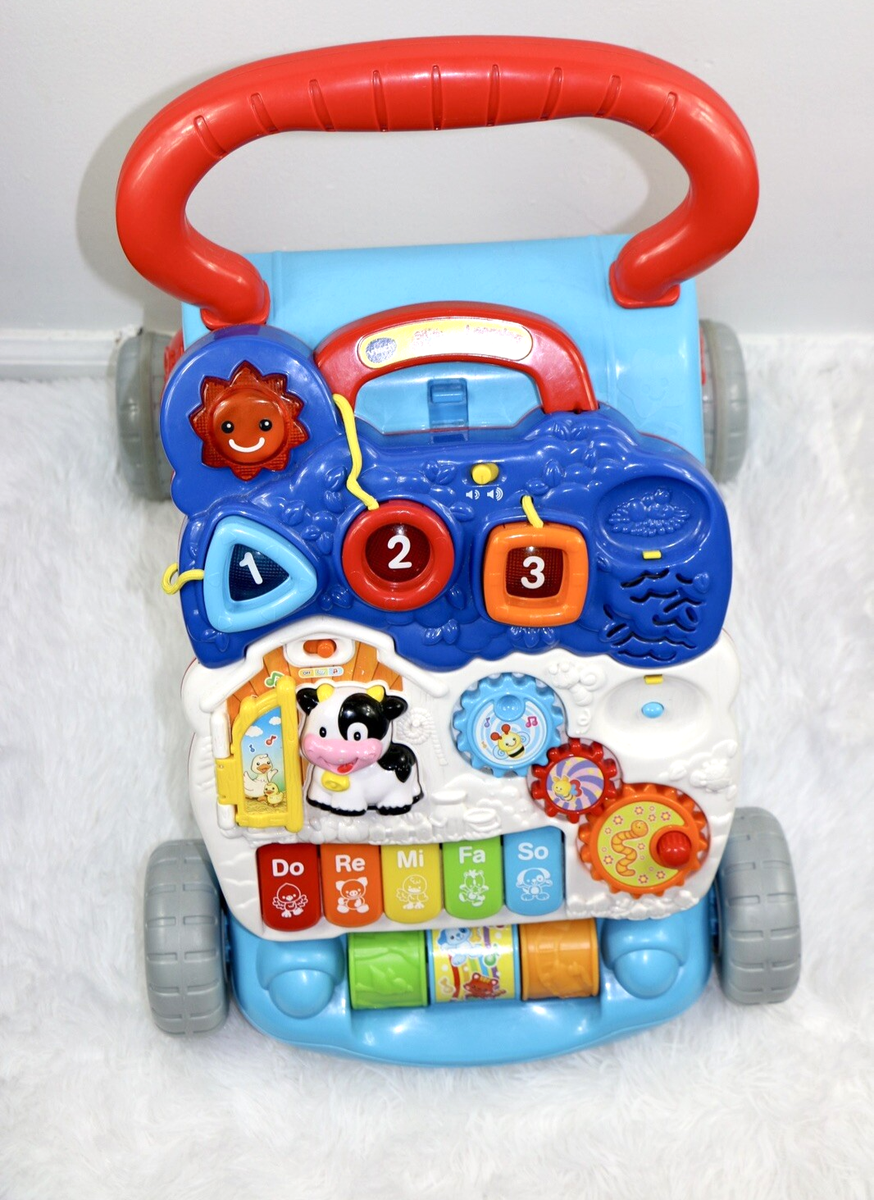 VTech Sit to Stand Learning Walker Toys for Baby Color - Blue