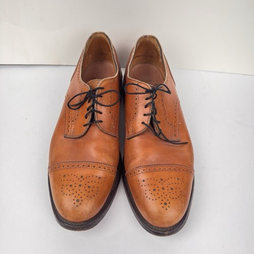 Allen Edmonds "Sanford" Brown Leather Oxfords Cap Toe Shoes, Size 11.5 D, EUC! - Bild 6 von 14