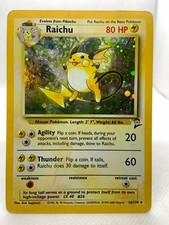 Raichu - 16/130 - Pokemon Base Set 2 Holo Rare Card WOTC on eBay
