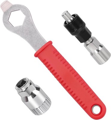 Pro Bike Crank Extractor Set, 16mm Spanner & Bottom Bracket Removal Tool