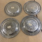 Vintage  IHI Hammered Aluminum Coasters Made In India — photo 6